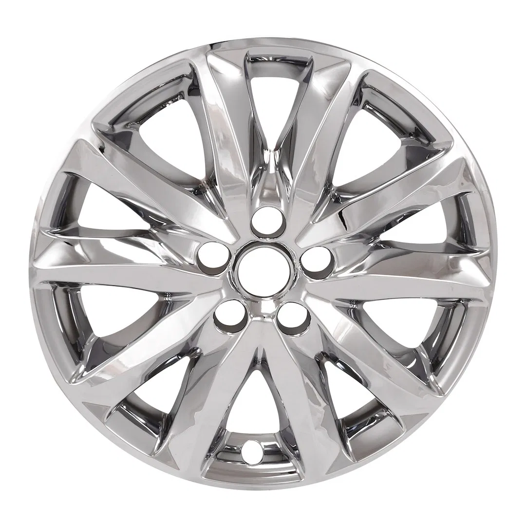 IMP473X – COAST2COAST Wheel Skin, 18 Inch 5 Double Spokes Snap-On Plated Chrome ABS Plastic Set Of 4
